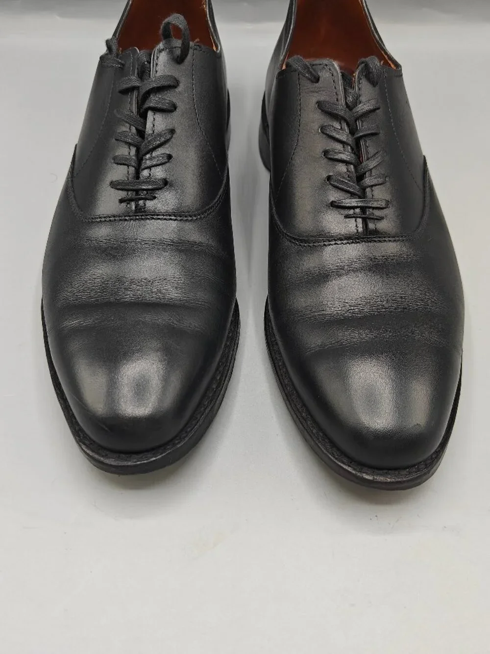 Allen Edmonds Carlyle Oxford Mens 9.5 D Black Good Leather Dress Shoes 8830